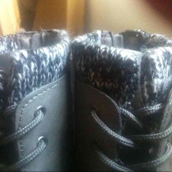 Grey Military Boots by Mudd - Picture 2 of 5